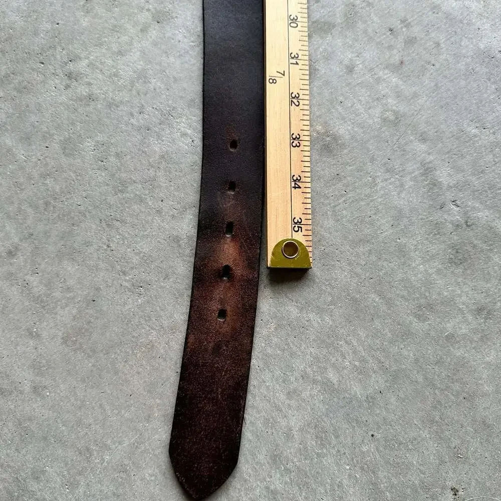 Diesel B-Dave II Brown Distressed Leather Belt